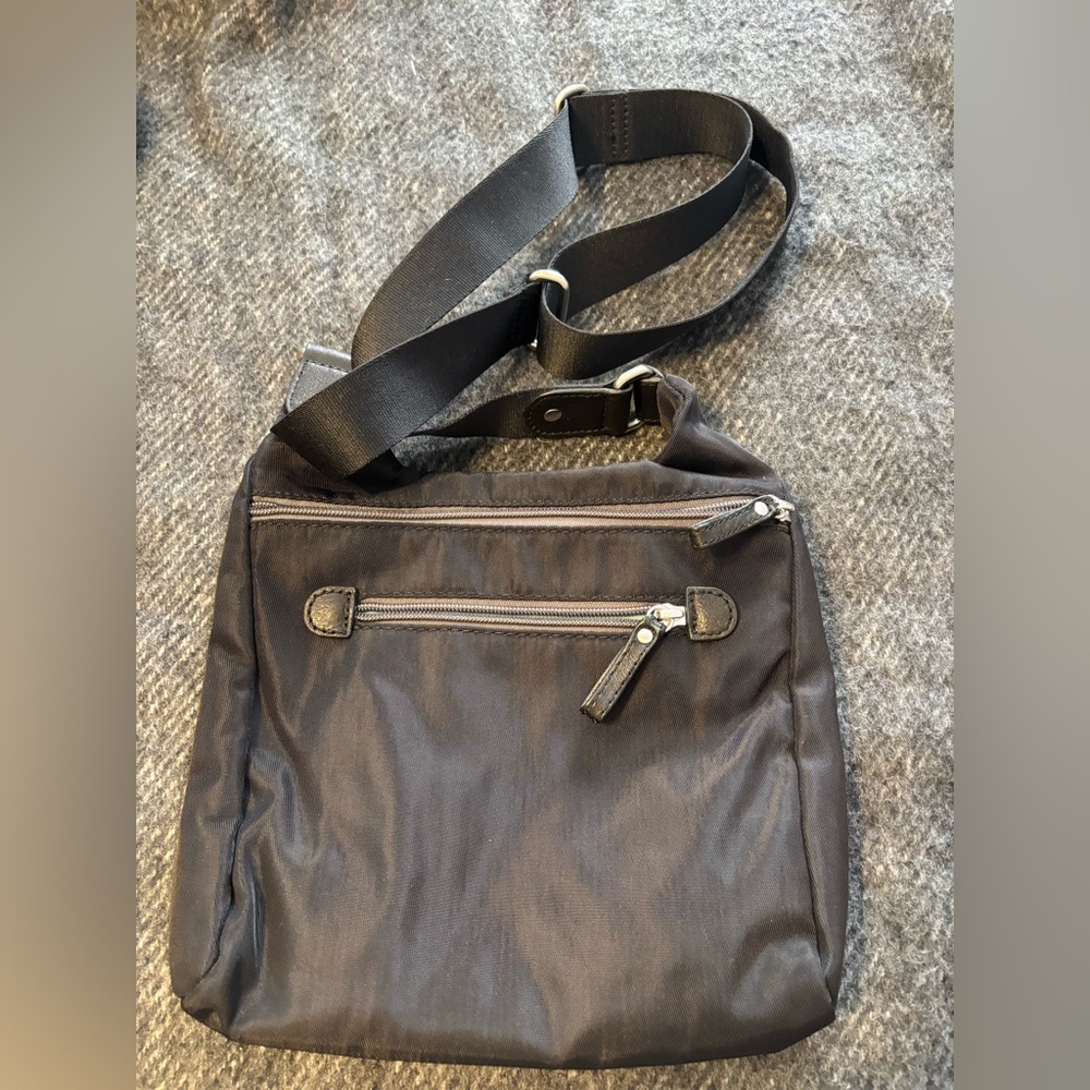 Osgoode Marley Feel The Difference Black Adjustable Crossbody‎ Shoulder Bag